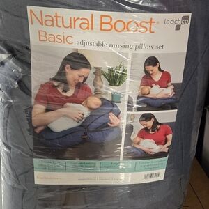 Leachco Natural Boost Basic Nursing Pillow Set - Navy Blue
